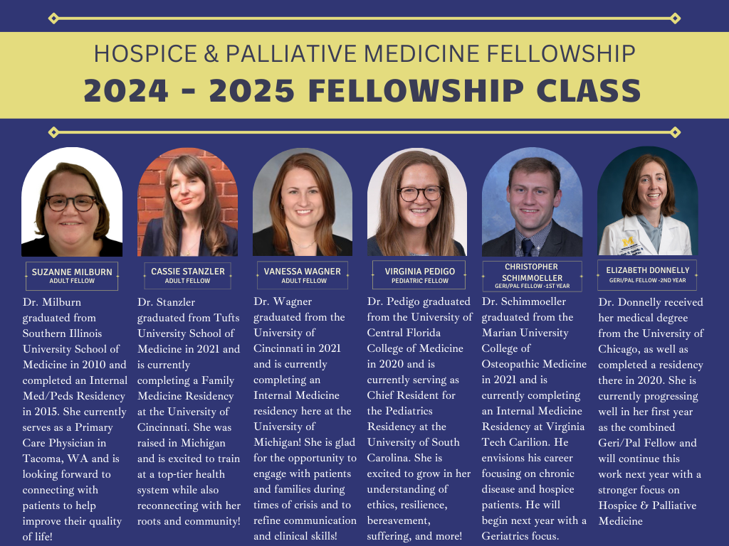 2025 Match Announcement HPM Fellowship Program Geriatric and